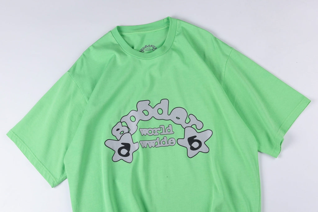 Sp5der Worldwide Tee Slime Green