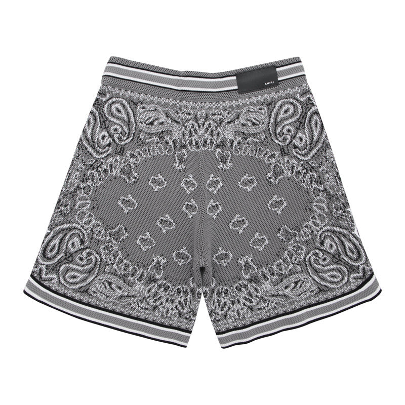 AMIRI Bandana Print B-Ball Drawstring Shorts