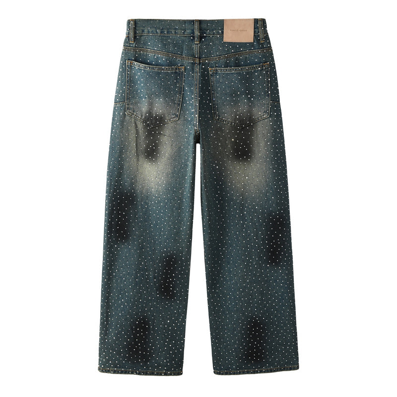 Purple Brand Crystal Diamond Jeans #106