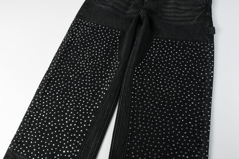 Purple Brand Crystal Diamond Jeans #104