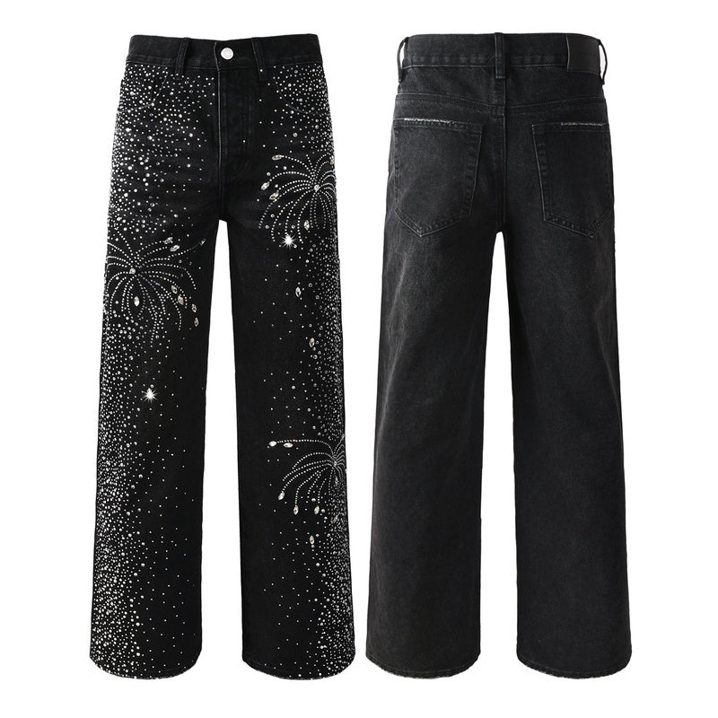 Purple Brand Crystal Diamond Jeans #9125