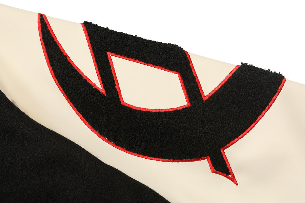 Godspeed Mankind Vs Ai Varsity Jacket Black/red