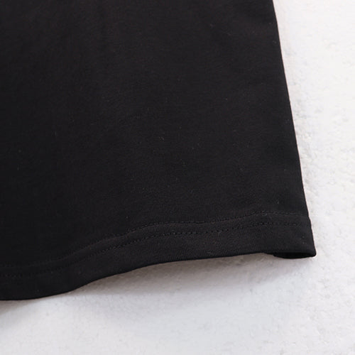 Purple Brand Letter Logo Printed T-Shirt