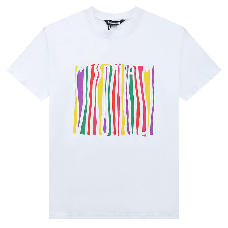 Palm Angel Melted Logo Heat Press Short Sleeve T-Shirt
